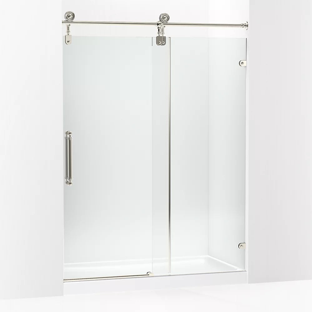 Kohler 80-7/8" H sliding shower door with 3/8"-thick glass