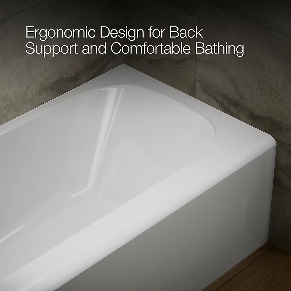 Kohler Avec 60" x 30" alcove bath, left drain