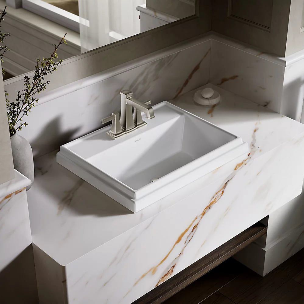 Kohler 21-3/4" rectangular drop-in bathroom sink