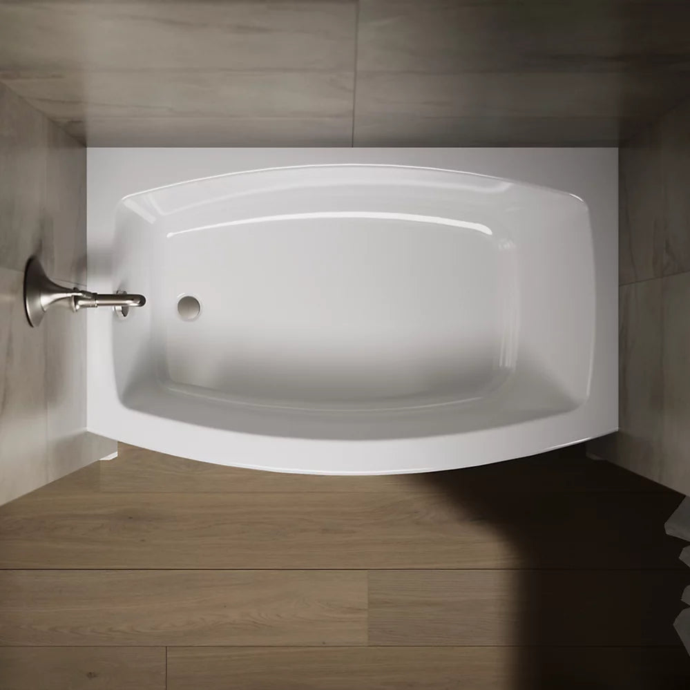 Kohler Expanse Alcove bath, left drain
