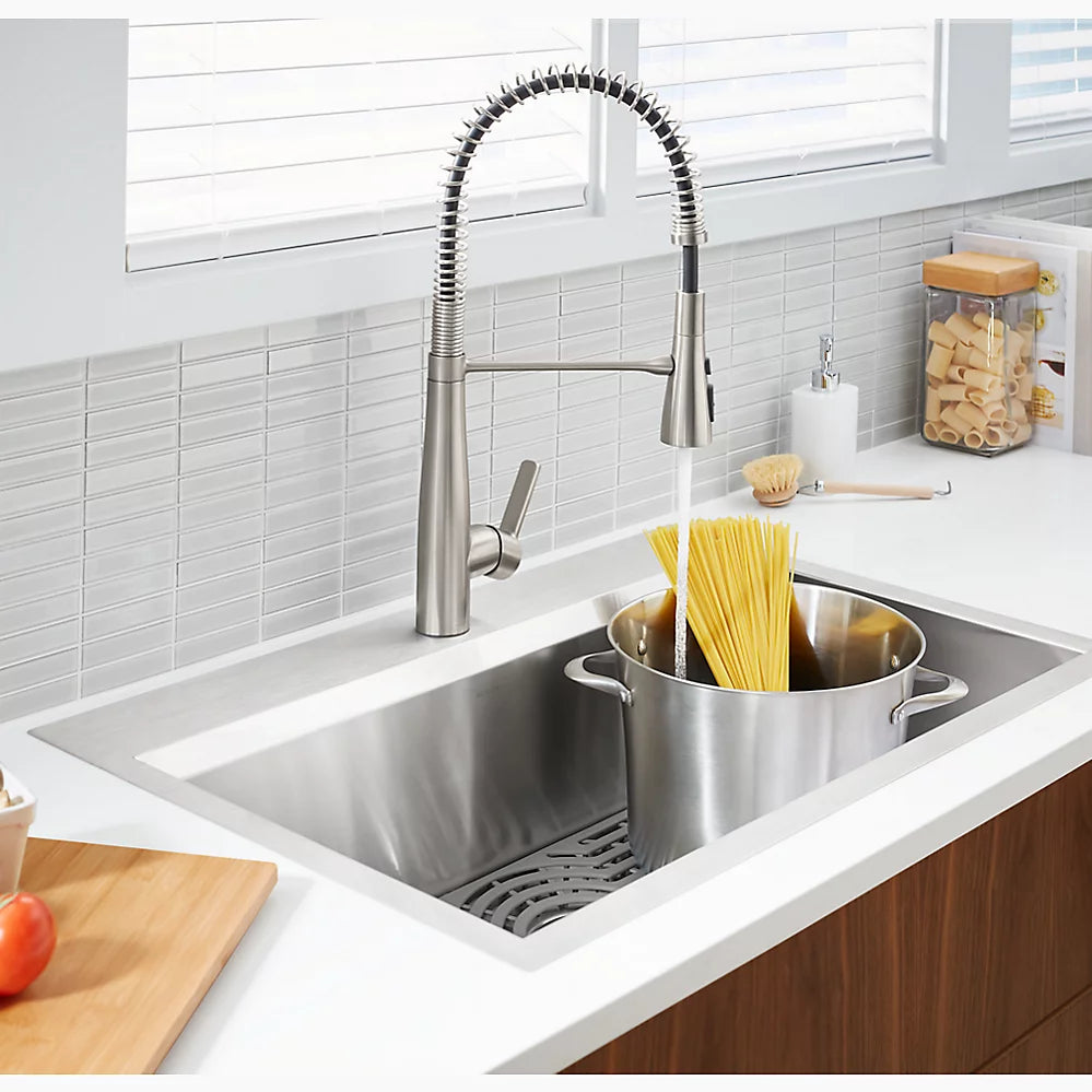 Kohler 33" top-/undermount single-bowl kitchen sink kit
