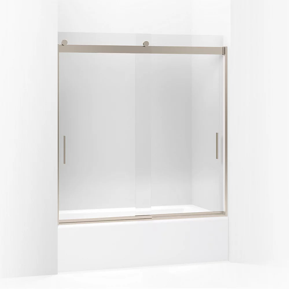 Kohler 62" H sliding bath door with 1/4"-thick glass