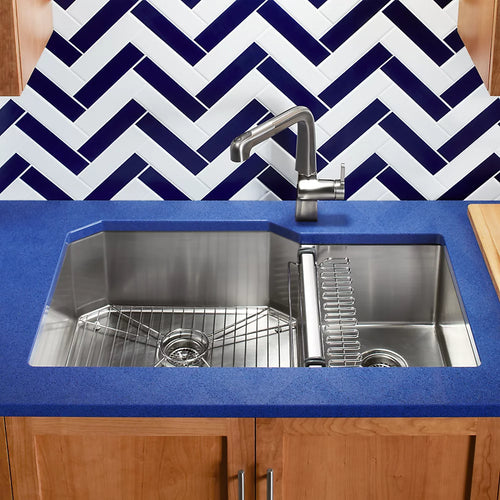 Kohler 35-1/2" undermount double-bowl kitchen sink