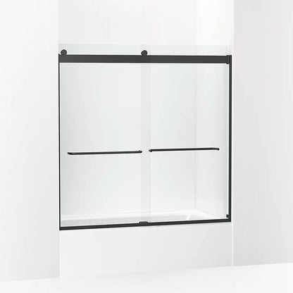 Kohler Levity 56-5 -59-5 W 59-3 H Bypass Bath Door With 1 -thick Crystal Clear Glass 5/8-Inch Tub Door