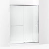Kohler Tall 75-1/2" H sliding shower door with 5/16"-thick glass
