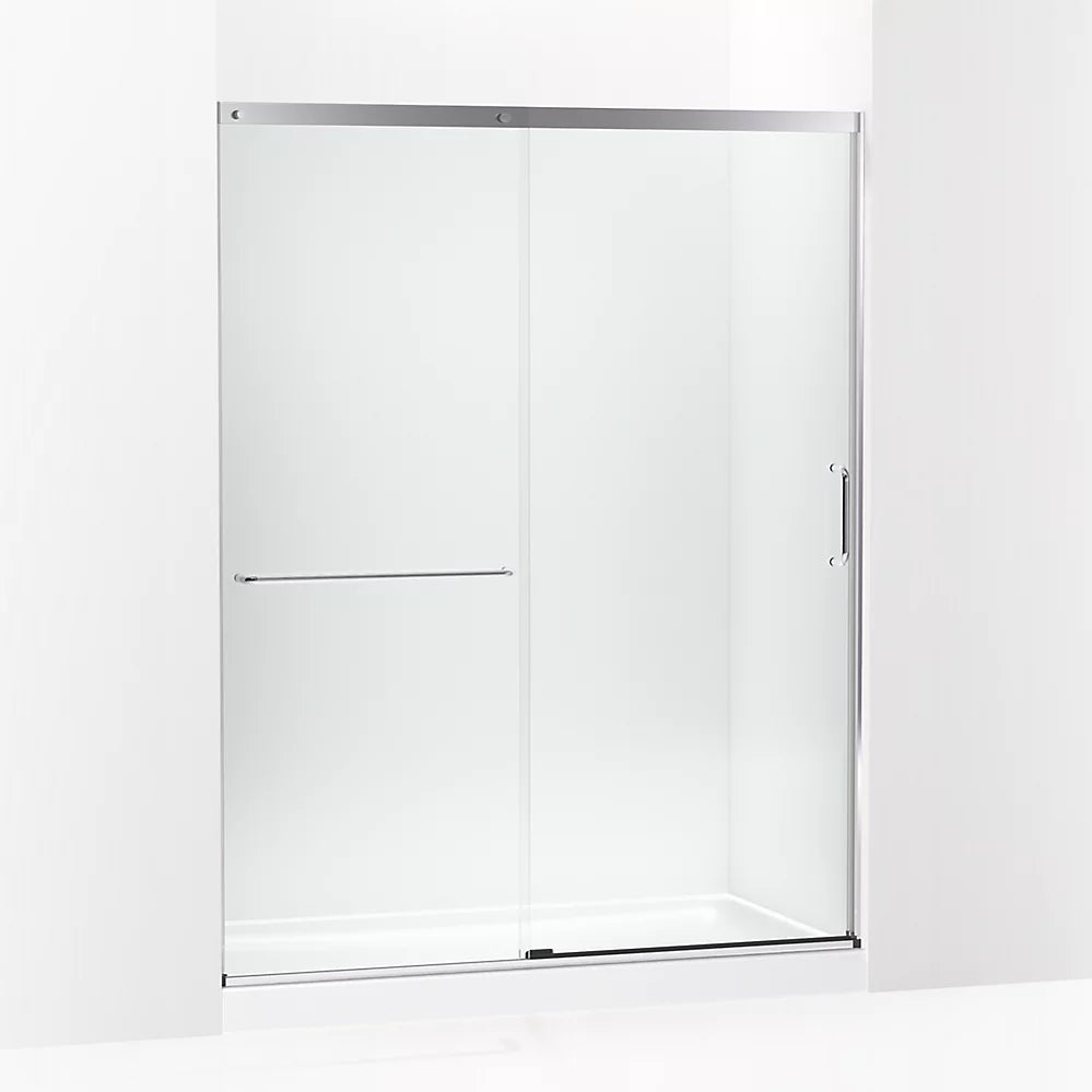 Kohler Tall 75-1/2" H sliding shower door with 5/16"-thick glass