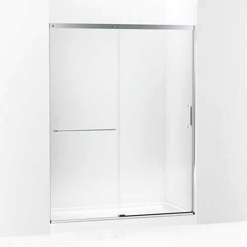 Kohler Tall 75-1/2" H sliding shower door with 5/16"-thick glass