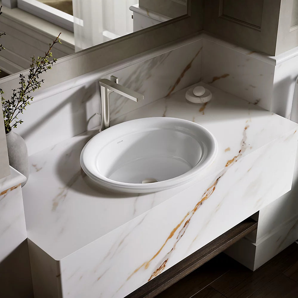 Kohler 21" oval drop-in bathroom sink