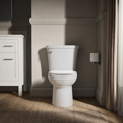 Kohler Two-piece round-front toilet, 1.28 gpf