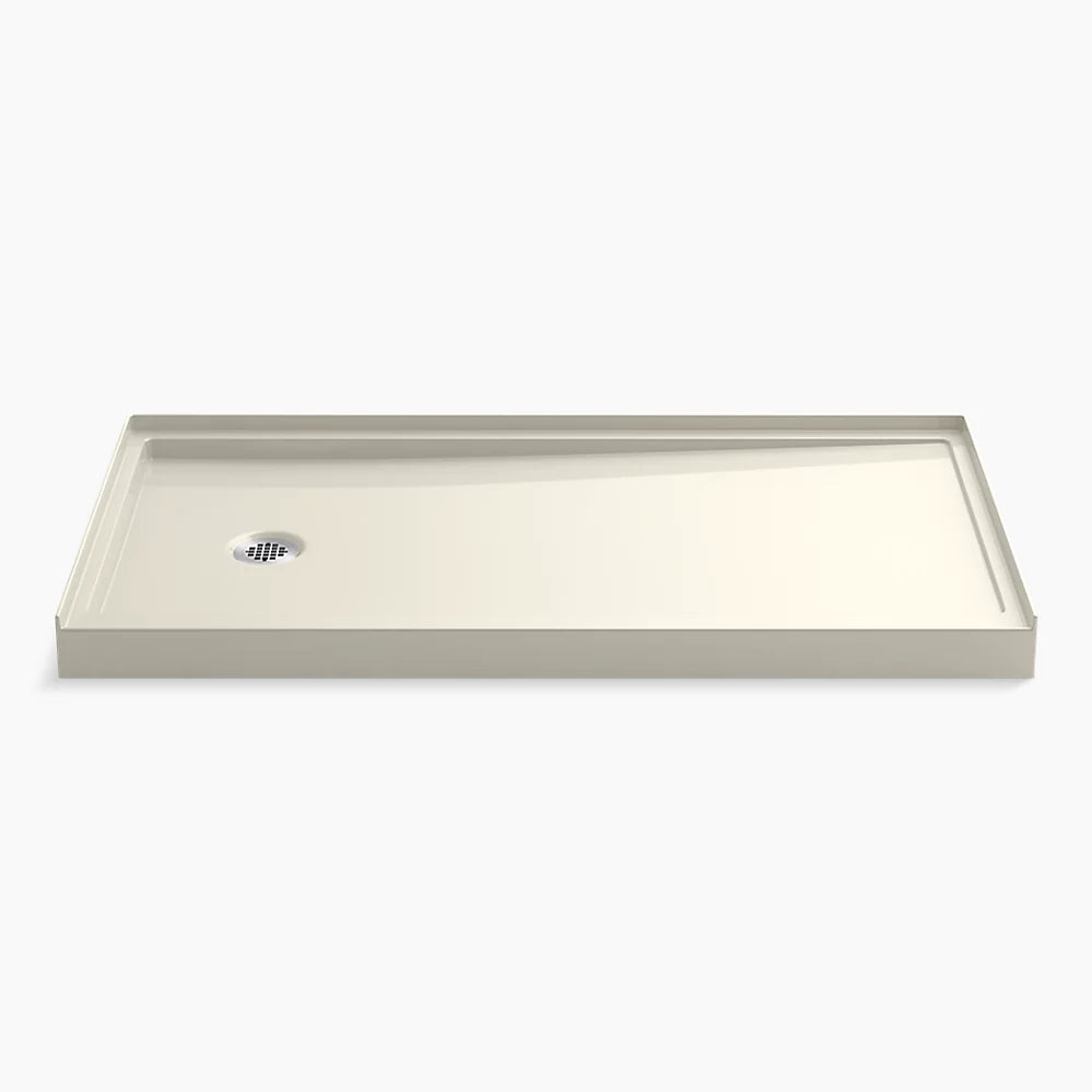 Kohler Rely® 60" x 32" alcove shower base, left drain