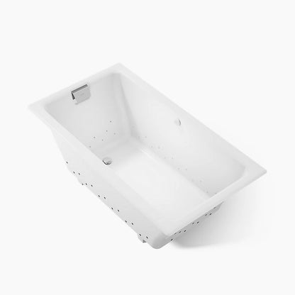 Tea-for-Two® 66" x 36" drop-in Heated BubbleMassage™ air bath