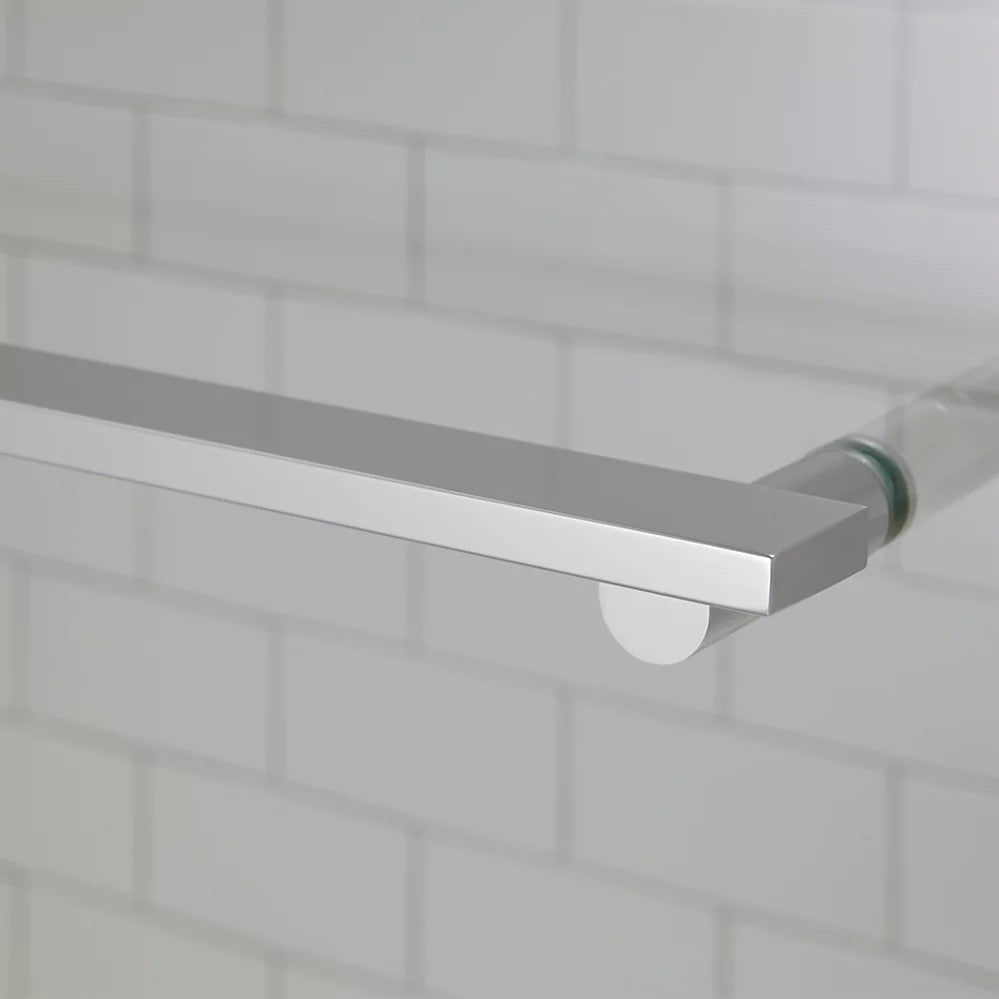 Kohler Sliding shower door, 70" H x 56-5/8 - 59-5/8" W, with 5/16" thick Crystal Clear glass
