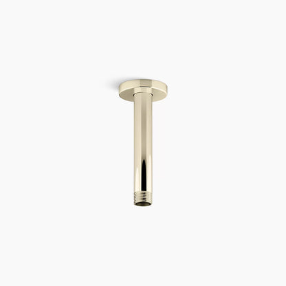 Kohler 6" ceiling-mount single-function rainhead arm and flange
