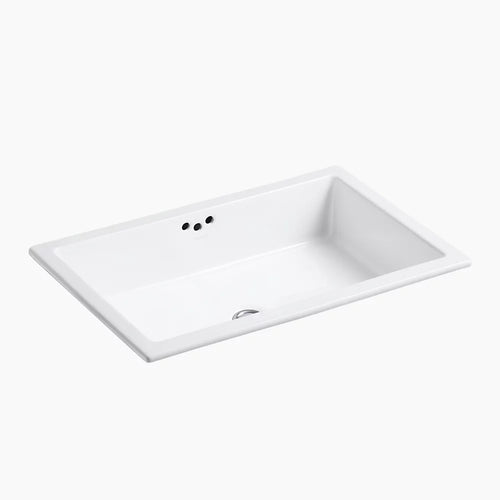 Kohler 24" rectangular undermount bathroom sink with glazed underside
