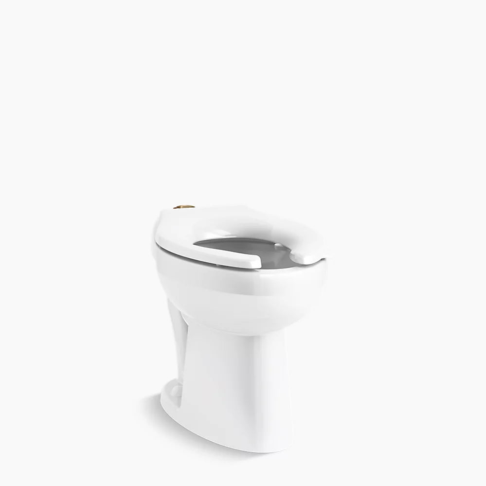 Kohler Highcliff™ Ultra Floor-mount top spud flushometer bowl with bedpan lugs
