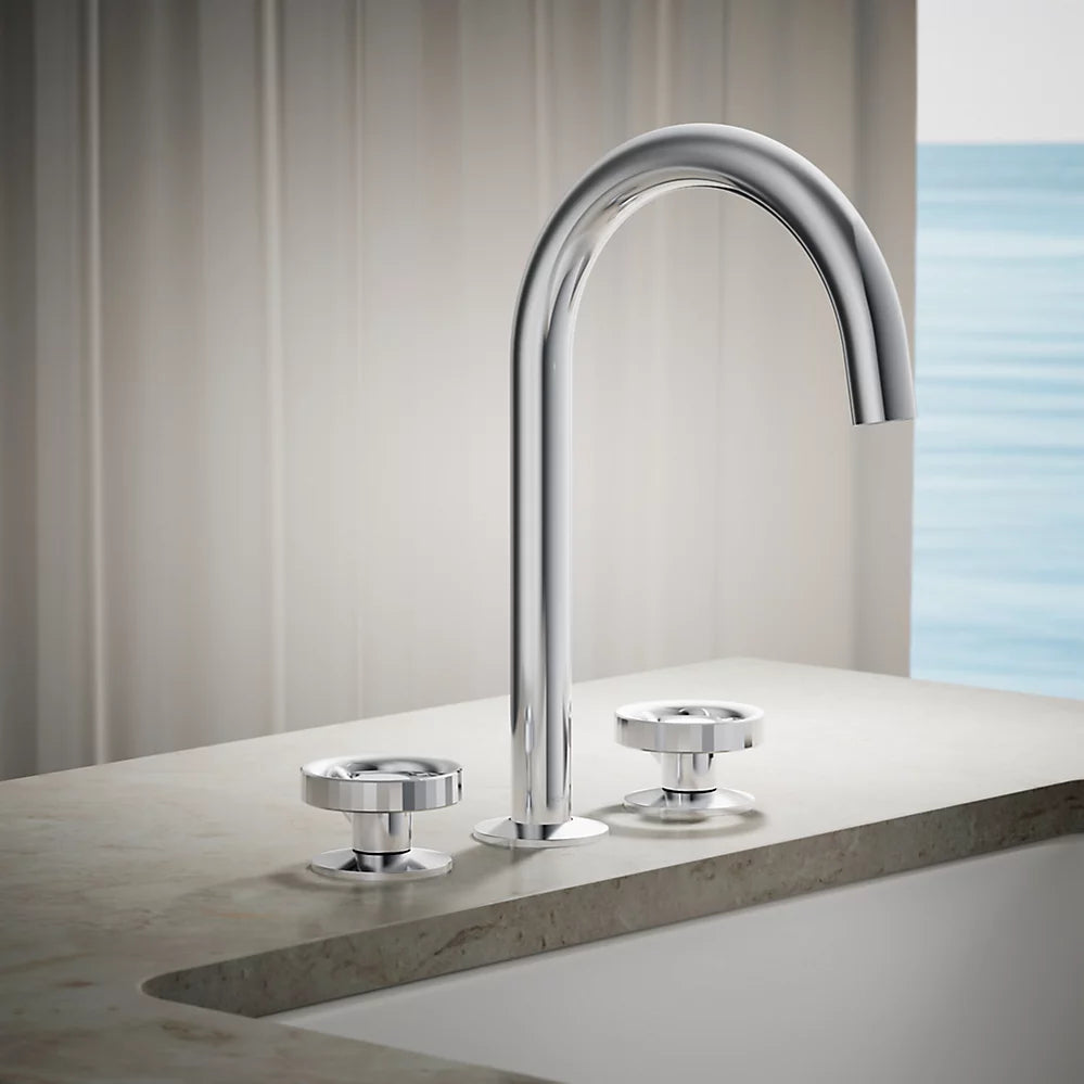 Kohler Deck-mount bath faucet handles with Industrial design