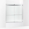 Kohler 61-9/16" H sliding bath door with 3/8"-thick glass