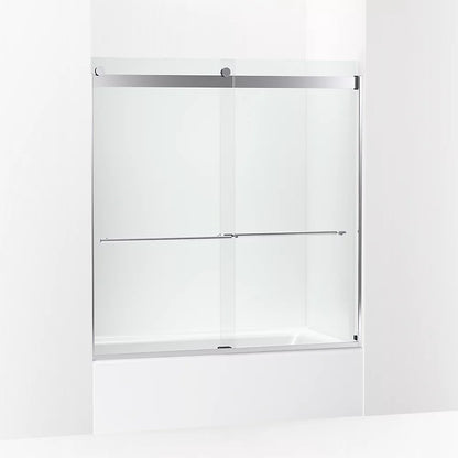 Kohler 61-9/16" H sliding bath door with 3/8"-thick glass