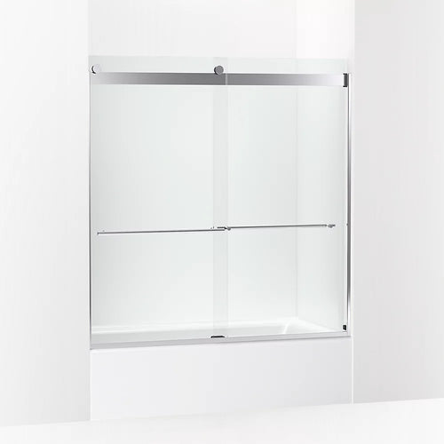 Kohler 61-9/16" H sliding bath door with 3/8"-thick glass