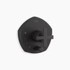 Kohler Rite-Temp® valve trim with push-button diverter and cross handle