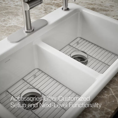 Kohler Riverby® 33" top-mount double-bowl kitchen sink