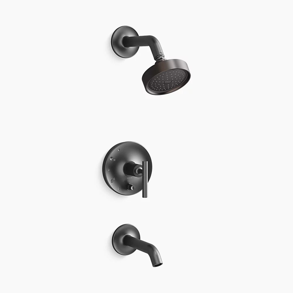 Kohler Rite-Temp® bath and shower trim kit with push-button diverter and lever handle, 1.75 gpm