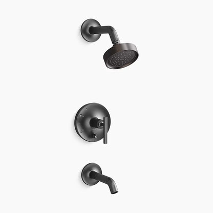 Kohler Rite-Temp® bath and shower trim kit with push-button diverter and lever handle, 1.75 gpm