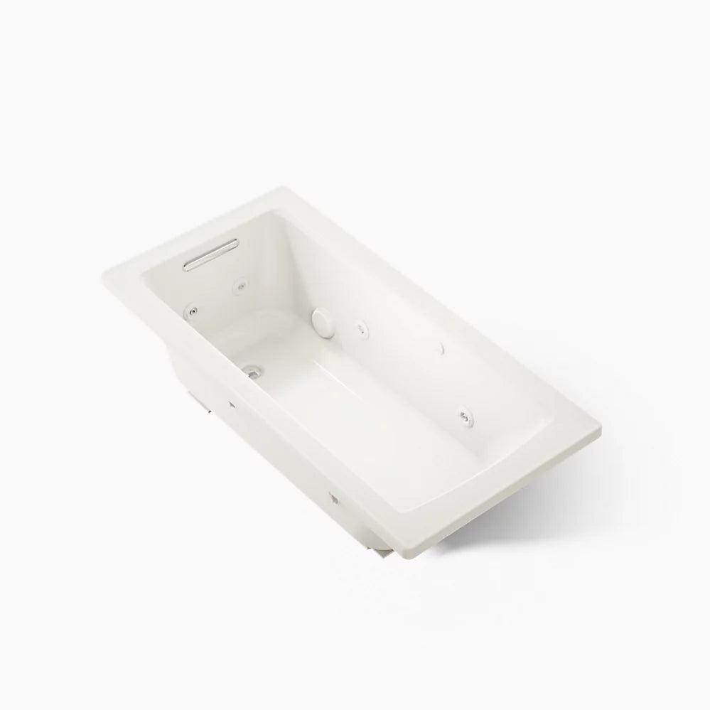 Kohler Archer Whirlpool Bath With Heat And Comfort Depth Design 60 x 30-Inch Drop-In Bathtub
