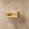 Kohler Two-outlet recessed mechanical thermostatic valve control