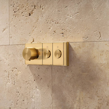 Kohler Two-outlet recessed mechanical thermostatic valve control