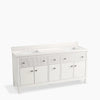 Kohler Malin By Studio Mcgee Cabinet With Sinks And Quartz Top 72-Inch Double-Sink Bathroom Vanity