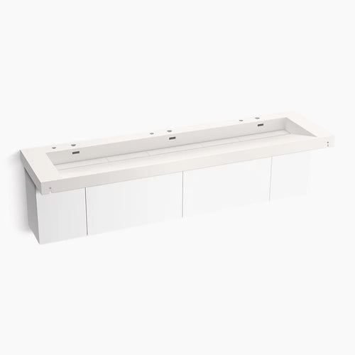 Kohler 90" wall-mount trough lavatory system