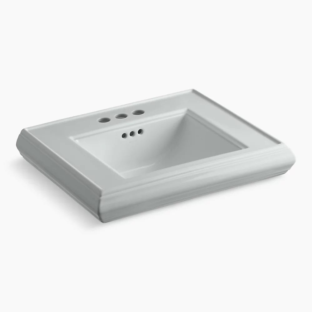 Kohler Pedestal/console table bathroom sink basin with 4" centerset faucet holes