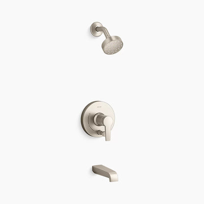 Kohler Rite-Temp® bath and shower trim kit with push-button diverter and lever handle, 2.5 gpm