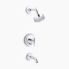 Kohler Rite-Temp® bath and shower trim kit with push-button diverter and lever handle, 1.75 gpm