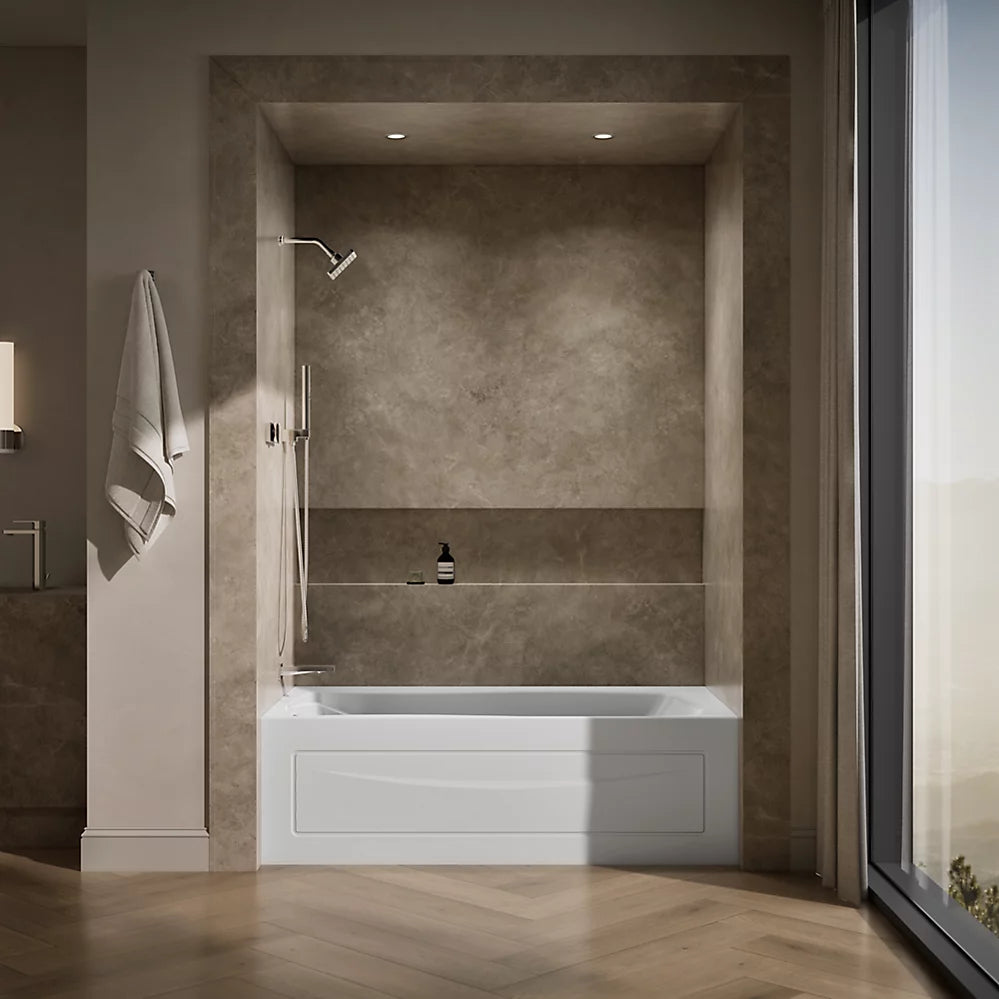 Kohler Mariposa 66" x 36" Alcove bath, left drain