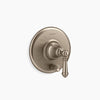 Kohler Rite-Temp® valve trim with push-button diverter and lever handle