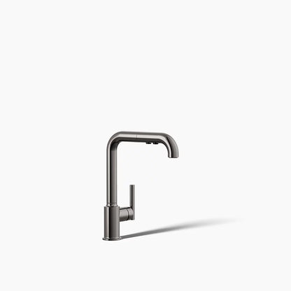 Kohler Pull-out kitchen sink faucet with three-function sprayhead