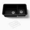 Kohler Cairn® 33-1/2" undermount double-bowl kitchen sink