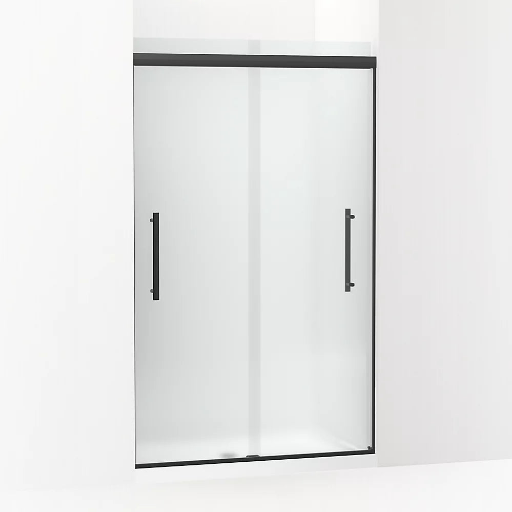 Kohler Frameless sliding shower door, 79-1/16" H x 44-5/8 - 47-5/8" W, with 5/16" thick Frosted glass