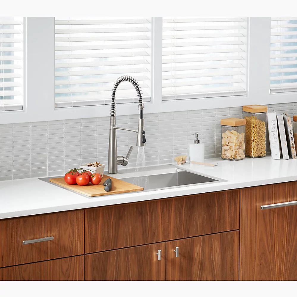 Kohler 33" top-/undermount single-bowl kitchen sink kit