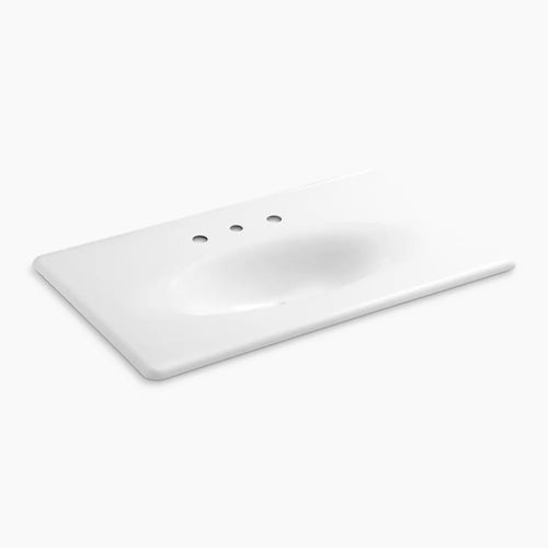Kohler 37" Enameled cast iron vanity top with integrated oval sink
