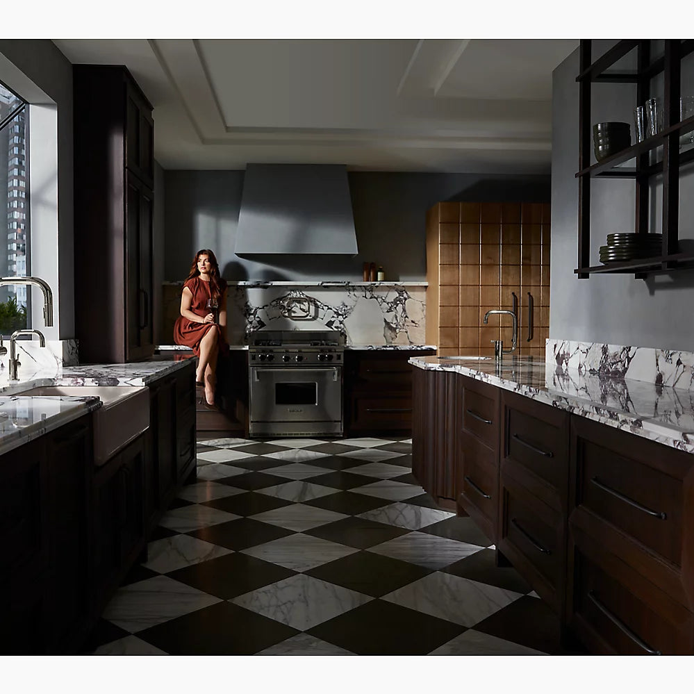 Kohler Touchless pull-down kitchen sink faucet with two-function sprayhead