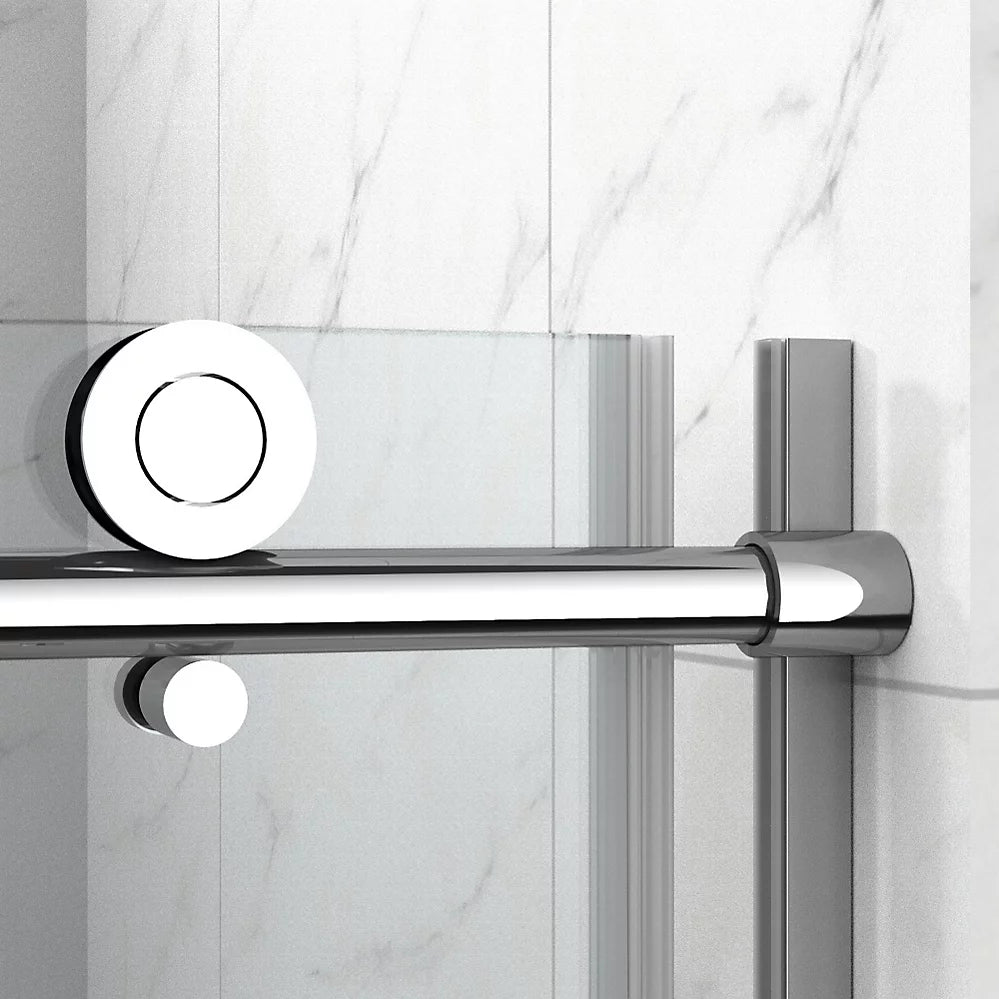 Kohler Sliding shower door, 78" H x 44-5/8 - 47-7/8" W, with 3/8" thick Crystal Clear glass