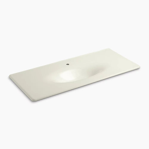 Kohler 49" Enameled cast iron vanity top with integrated oval sink