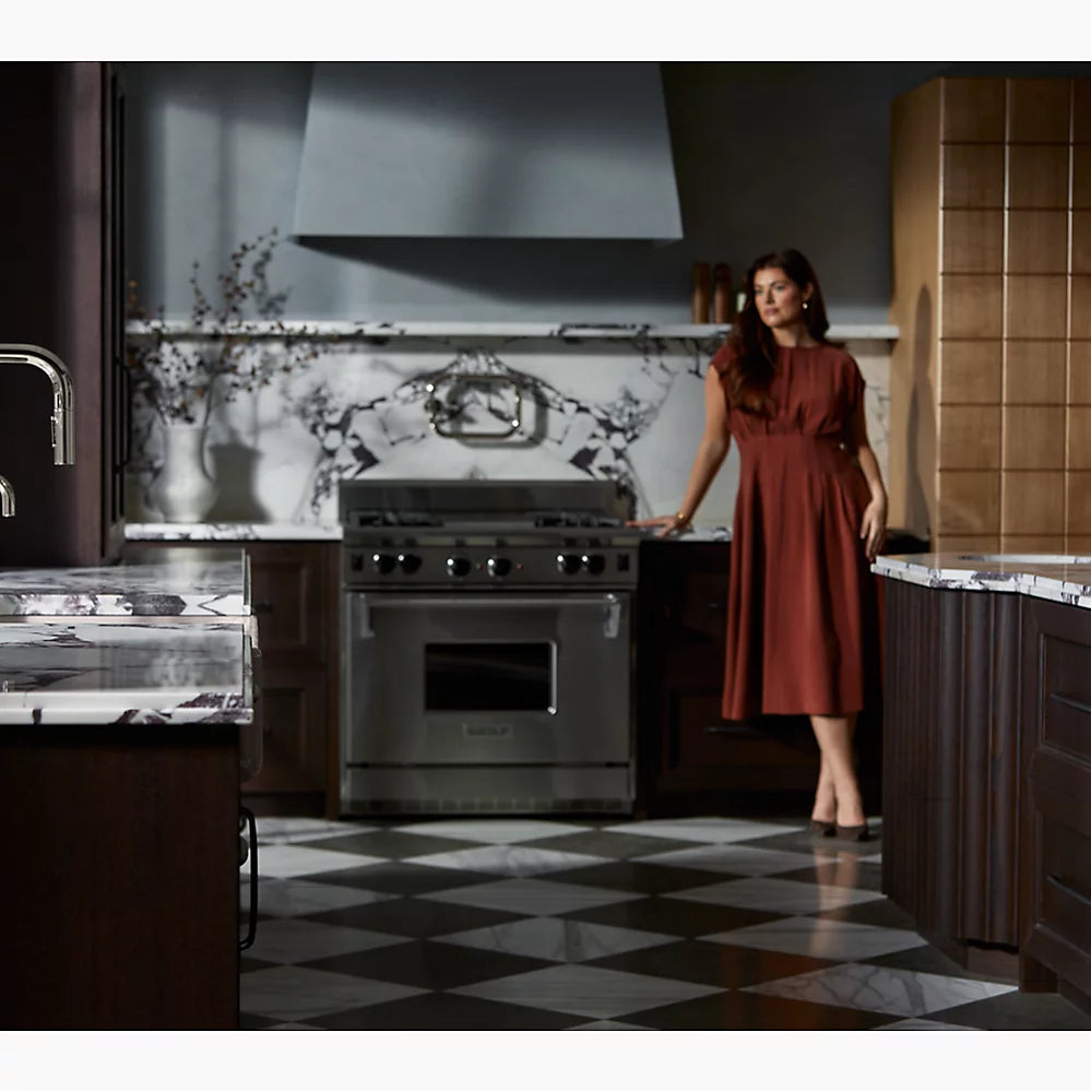Kohler Touchless pull-down kitchen sink faucet with two-function sprayhead