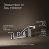 Kohler Two-handle kitchen sink faucet with side sprayer