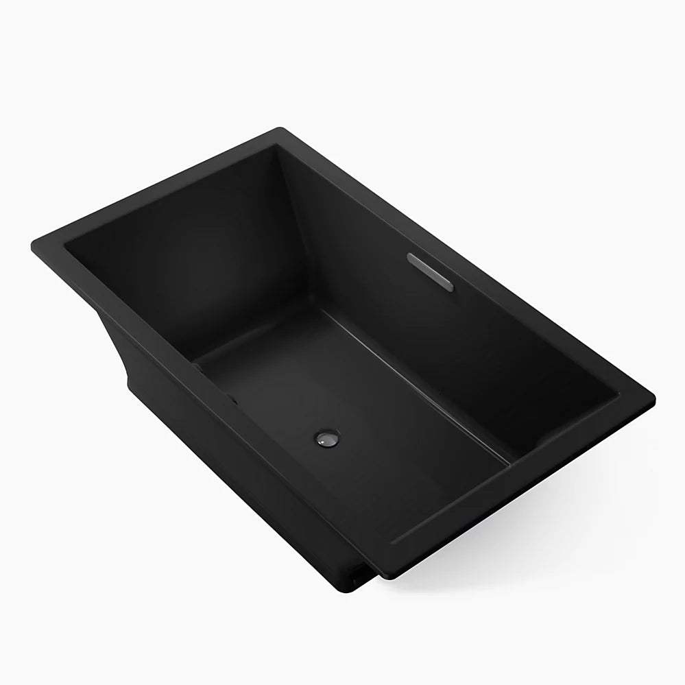 Kohler Underscore Heated Bubblemassage Air Bath With Bask Heated Surface 72 x 42-Inch Drop-In Bathtub