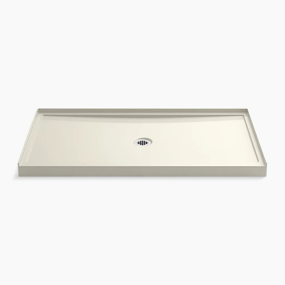 Kohler 60" x 34" alcove shower base, center drain