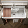 Kohler Farmstead® 45" top-/wall-mount single-bowl workstation farmhouse kitchen sink